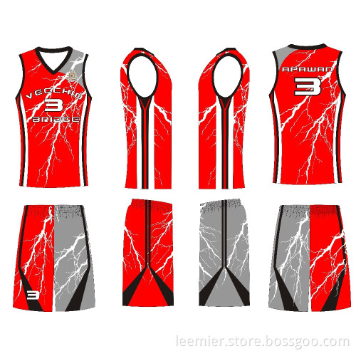 Wholesale cheap reversible basketball uniforms
